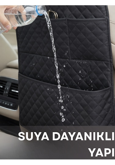 Beylini 2 Adet 4 Cepli Araç Koltuk Arkası Organizeri Toz Suya Dayanıklı Oto Araba Koltuk Düzenleyici Araç Koltuk Koruyucu