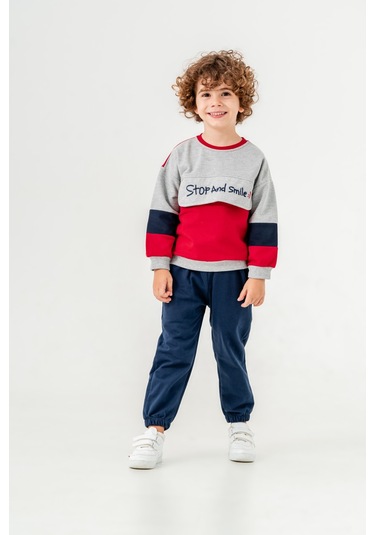 Harika Kids Erkek Çocuk Orta Kalınlıkta İki İplik Eşofman Takımı 001