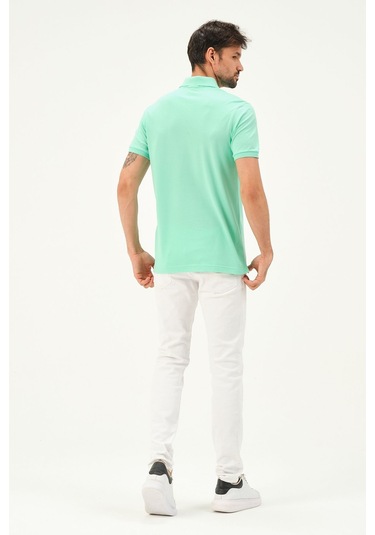 Classıc Pamuk Regular Comfort Erkek Polo Yaka Tişört Mint