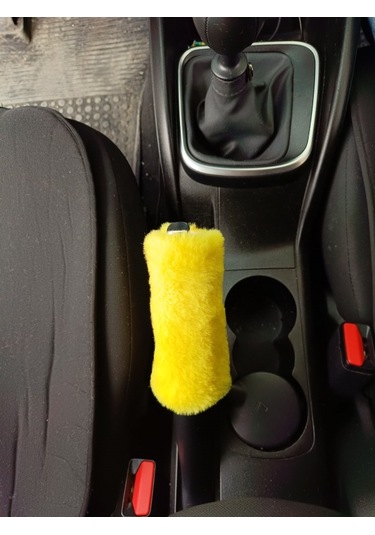 Yumuşak Peluş El Freni Süsü Sarı Sarı
