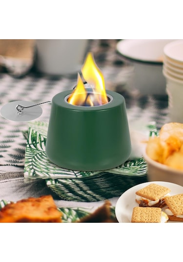 Suntek Magideal Kapaklı Masaüstü Ateş Çukuru Ev Şenlikli Yeşil