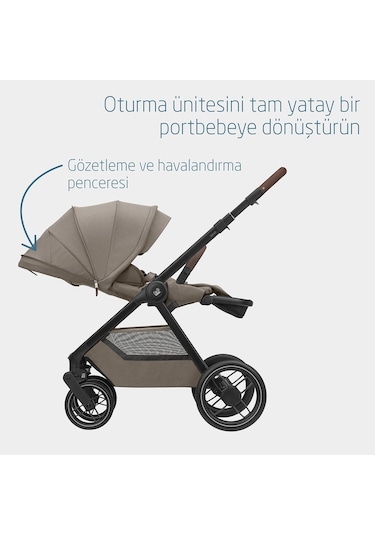 Oxford Çift Yönlü Seyahat Sistem Olabilen Bebek Arabası Twillic Truffle