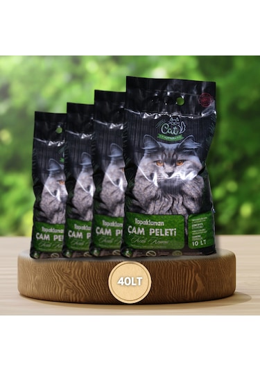 Happy Cat Litter Topaklaşan Çam Peleti Kedi Kumu 4 x 10 L