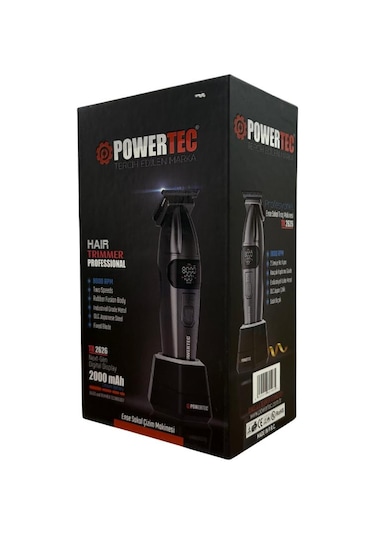 Powertec Tr-2626 Profesyonel Sakal Ense Tıraş & Çizim Makinesi 1 Saat