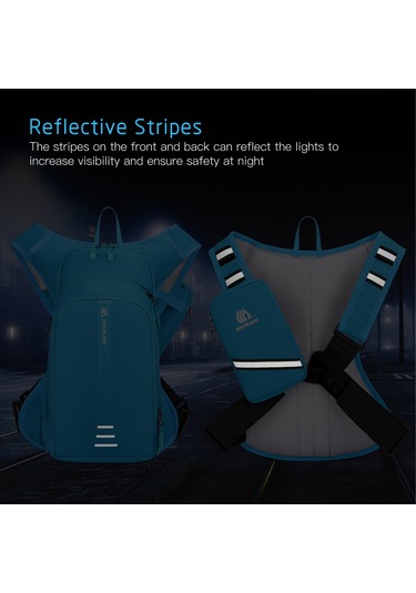 Weikani Telefon Tutucu Çanta İle 10l Bisiklet Nemlendirme Sırt Koyu Mavi Diğer