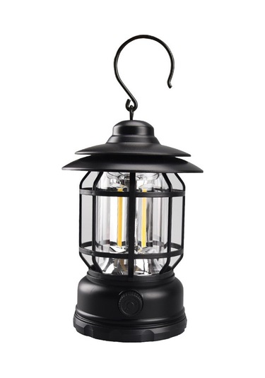 Yuntech01 Siyah Usb Şarjlı Kamping Feneri, Çadır Işığı, Dış Mekan Acil Işık, Taşınabilir Ev Içi/ Dışarı Feneri, Dayanıklı Malzeme Çok Renkli