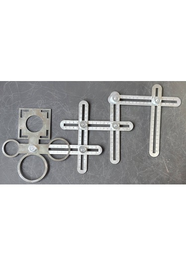 Benan Tools Çok Fonksiyonlu Delik Şablon Cetveli 110 CM