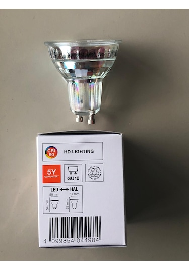 3 Adet Ledvance Gu 10 Dimli Led 4.5w 50w 350 Lümen 2700 Kelvin