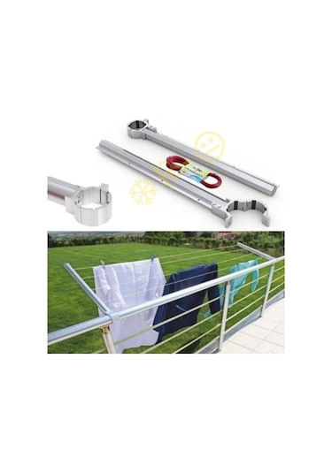 Küpeşte Balkon Demiri Çamaşır Askısı Balkon Çamaşır Askılığı