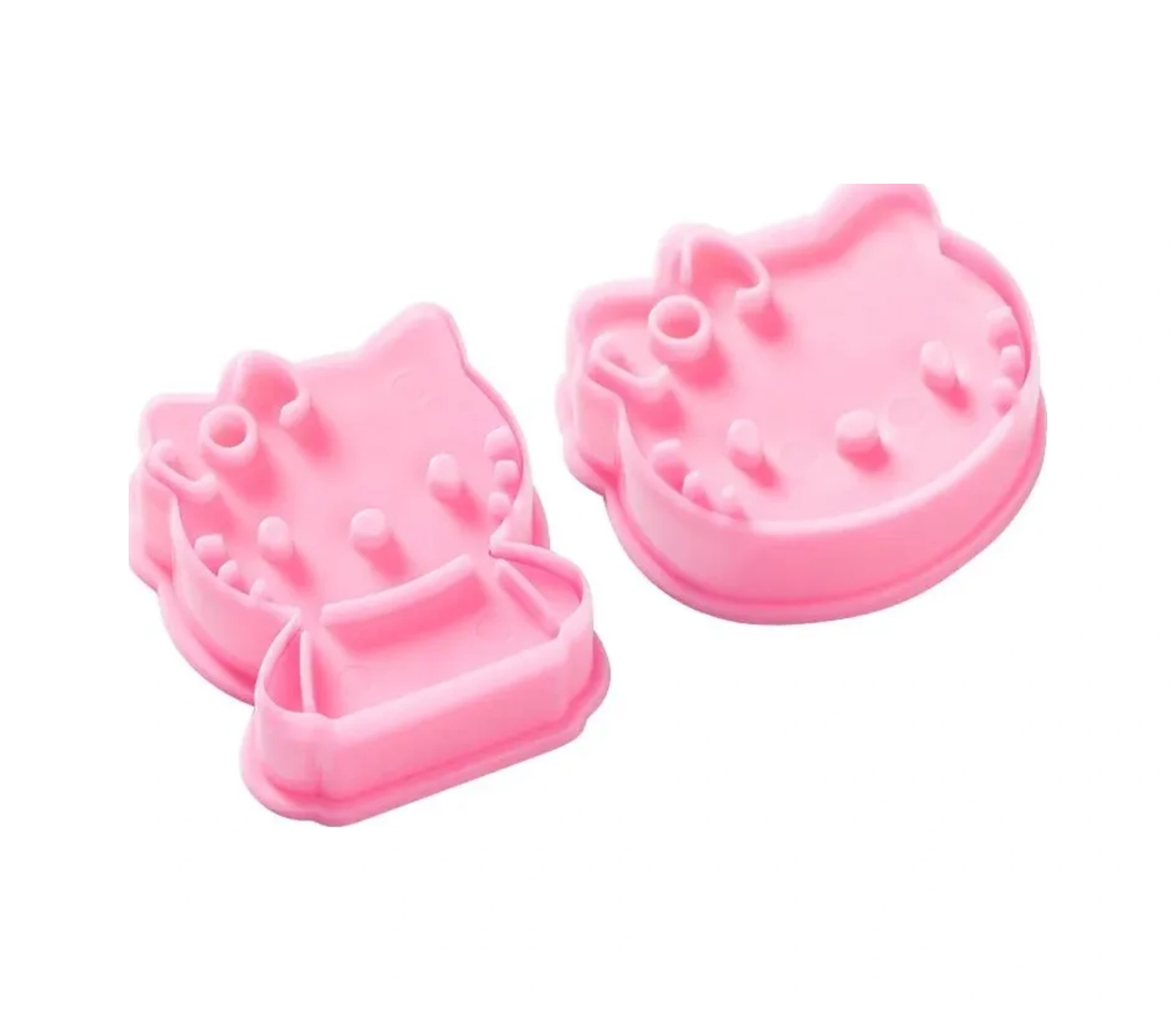 Yaleker 2'li Dikdörtgen Fırın Kalıbı Seti - Kurabiye, Kek, Ekmek İçin Ayrılamabilir Abs Plastik Profesyonel Kookware Pembe