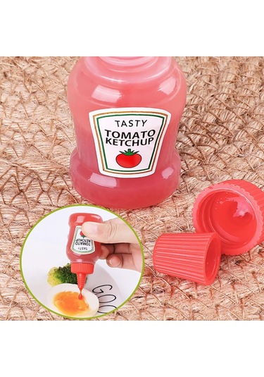 Qingmipy 4'lü Çocuk Lunch Sosu Dağıtıcı, Pe+pp Materyal, Sıkma Kapaklı, Leakproof, Transparan, Yemek Kutusu Aksesuarı, 25 Ml Diğer