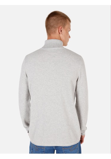Colins Regular Fit Turtle Neck Gri Erkek Kazak Cl1064879 Gri