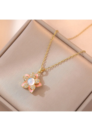 Bayan Kolye: Moda Estetiği Titanyum Çelik Kolye No.365 Çok REnkli