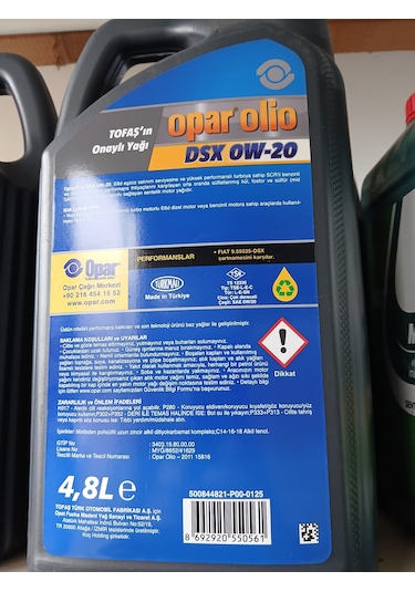 Opar Olio Dsx 0W20 Motor Yağı 5 L