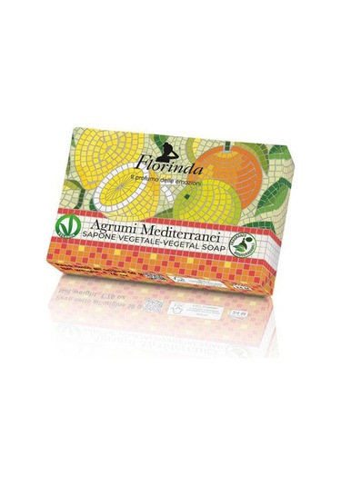 Florinda Mozaik Agrumi Mediterranie Akdeniz Narenciye Bitkisel Katı Sabun 50 G