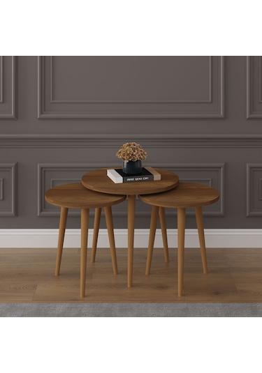 3 Lü Yuvarlak Zigon Sehpa Ahşap Ayaklı-sehpa01-nevada