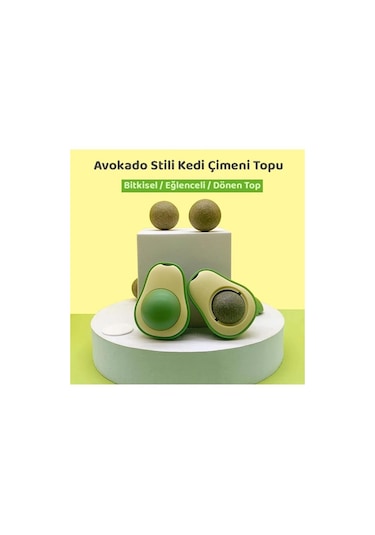 Avakado Kedi Naneli Catnip Yalama Oyun Topu