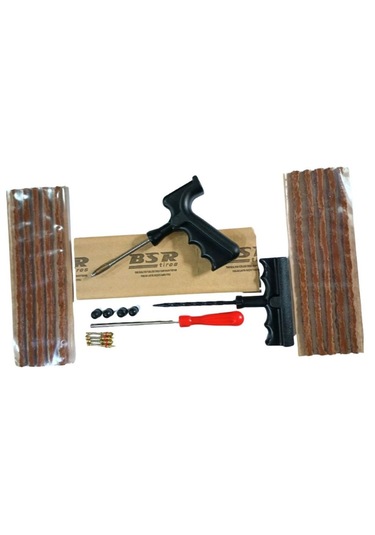 Dubleks Lastik Tamir Seti : 15 Adet 20cm Kalın Fitil , 3 Alet , Sibop Iğnesi Ve Kapak Ilave