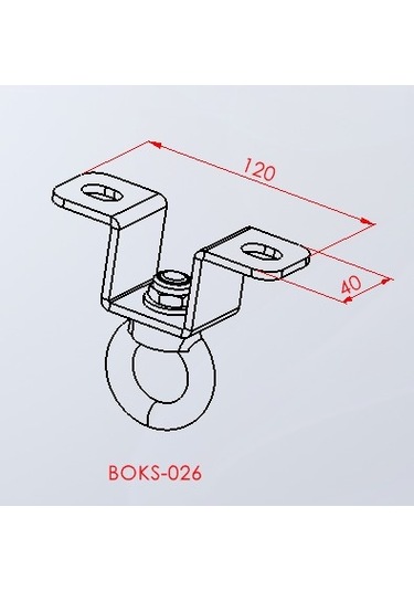 Kum Torbası Tavan Asma Aparatı Boks-026 Siyah