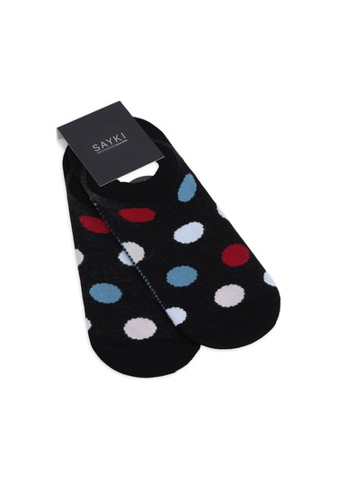 Siyah İkili Puantiyeli Pamuklu Babet Çorap 17143024a010 002 Açık Kırmızı