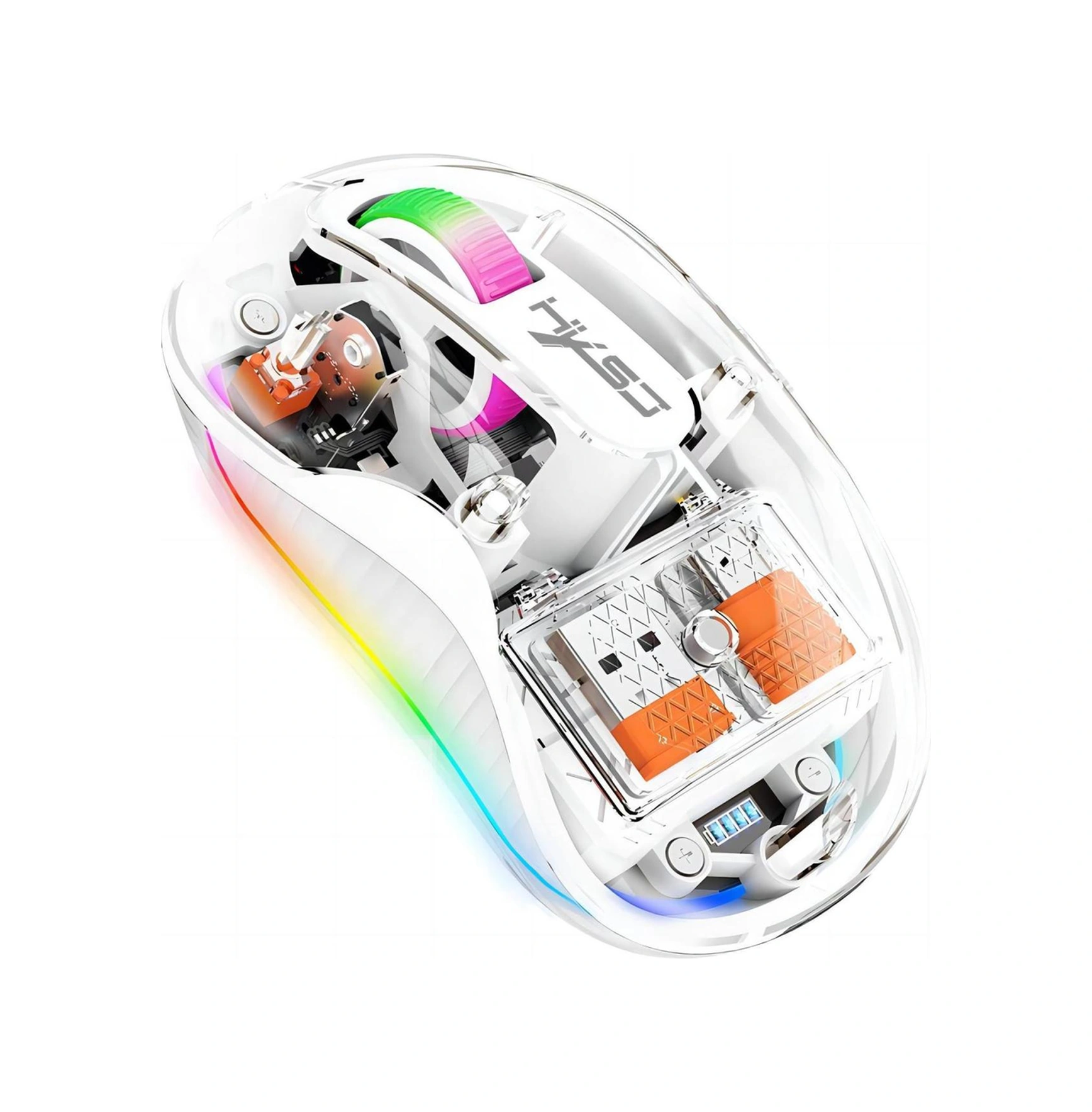 Sones Hxsj M333 Üç Modlu Şeffaf Kablosuz Fare Diğer