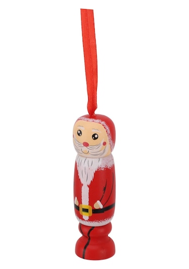 Yunboo Ahşap Noel Baba Süsü - Çekmeceli Tasarım, Asma/rakip Oynatma, Noel Ağacı/ev Dekorasyonu, Kaliteli Çam, Eğlenceli Hediye