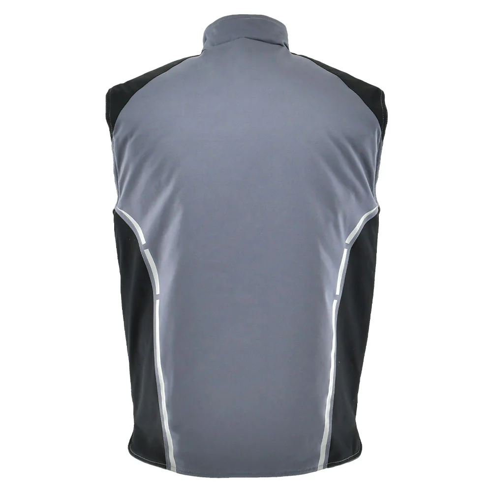 Sara Workwear Standard Kışlık Yelek Gümüş, Siyah