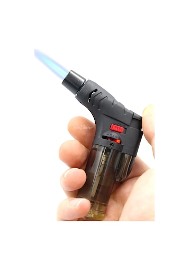 1500 Derece Depolu Doldurulabilir Pürmüz Çakmak Siyah