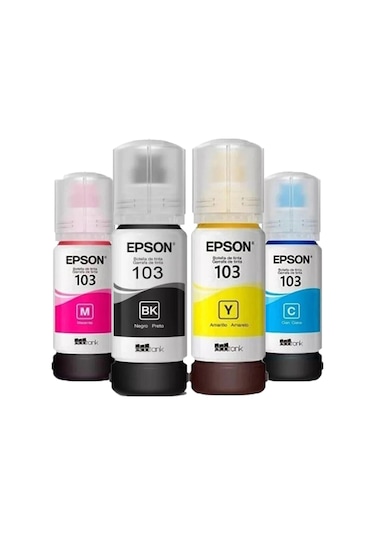 Epson 103  L3160 Multipack Şişe Mürekkep Seti
