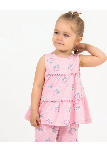 Harika Kids Kız Bebek Tunik Model Alt-üst Takım 001