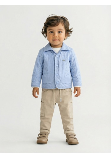 Xo Kids Erkek Çocuk 3lü Alt Üst Takım 1-3 Yaş 11201 Mavi