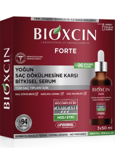 Bioxcin Forte Serum 3 x 30 ML + Bioxcin Forte Şampuan 300 ML
