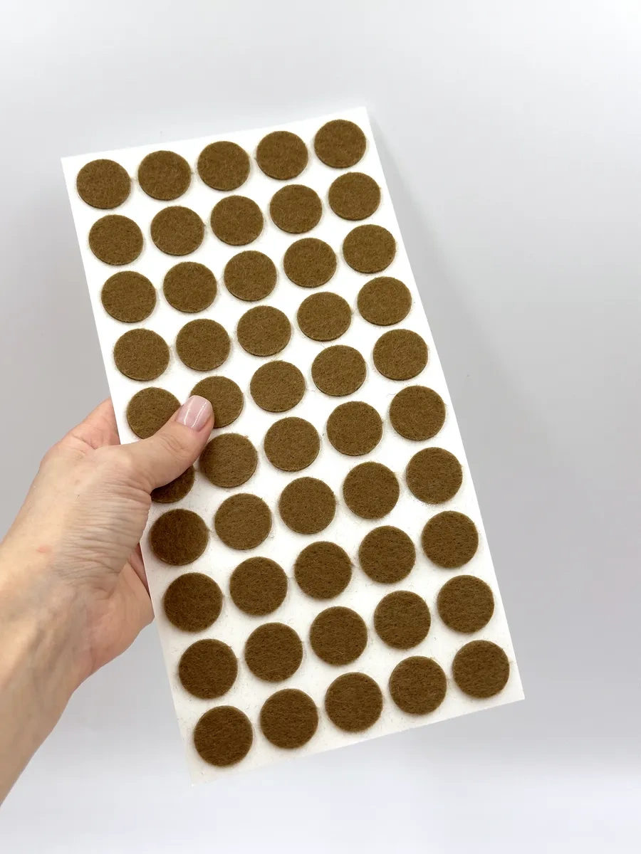 Hey Case Kendinden Yapışkanlı Yuvarlak Sandalye Ayağı Pedleri 92132630 Kahverengi