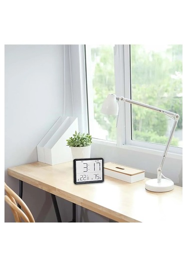 Monozone Pilli Lcd Dijital Ekran Mini Saat 9x7 Cm Alarm Sıcaklık