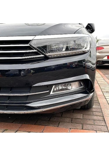 Ön Sis Farları Kaş Spoyleri Passat B8 2016-2019 Siyah