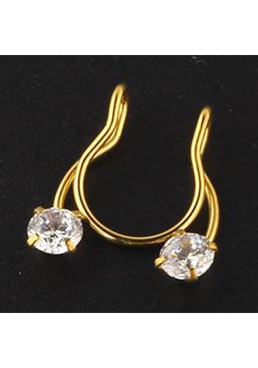 Suntek Paslanmaz Çelik Burun Halkası 8mm Döngü Çember Altın