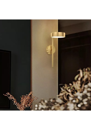 Simaavize Modern Copper Led Aplik Altın