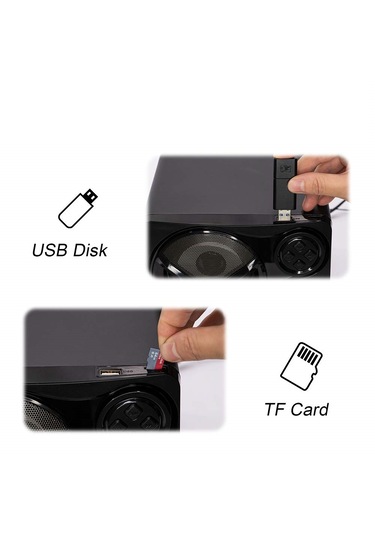 Led Işıklı 2+1 Ses Sistemi Şık Görünümlü Bluetooth Hoparlör