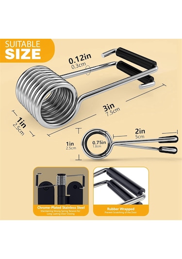 Kelebek Yaylı Kapı Kapatıcı, Yaylı Menteşeli Kapı Kapatıcı 8 Adet