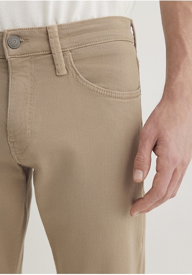 Mavi - Hunter Bej Comfort Gabardin Pantolon 0020232492 Bej