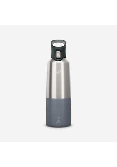 Quechua Outdoor Paslanmaz Çelik Termos - 1 L - Gri - 900