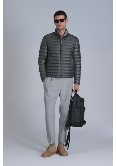 Lufian Bert Spor Erkek Chino Pantolon Slim Fit Açık Gri Açık Gri 112190307100180 Açık Gri