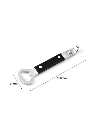 Tenfowee Stainless Steel Çift Fonksiyonlu Açıcı: Bira Kapağı Ve Konserve Açıcı, Ergonomik Pp Kollü, 2 Adet Paket Siyah Tenfowee Stainless Steel Çift Fonksiyonlu Açıcı: Bira Kapağı Ve Konserve Açıcı, Ergonomik Pp Kollü, 2 Adet Paket Siyah
