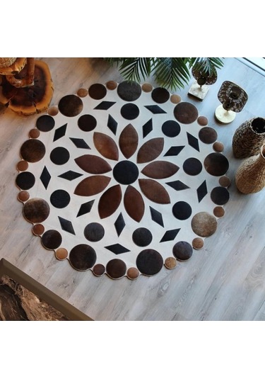 Deri Love Özel Tasarım Doğal Deri Halı (517156534)