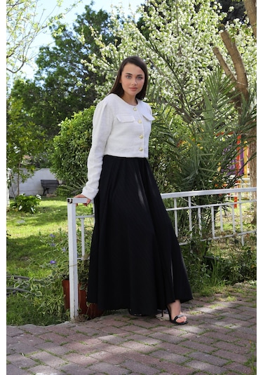Beli Lastikli Süper Kloş Etek Siyah