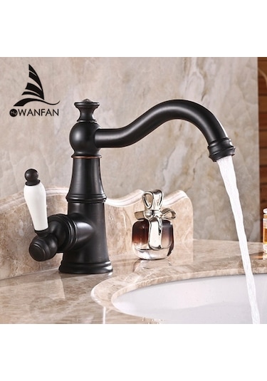 Wanfan Banyo Lavabo Bataryası Antik Siyah