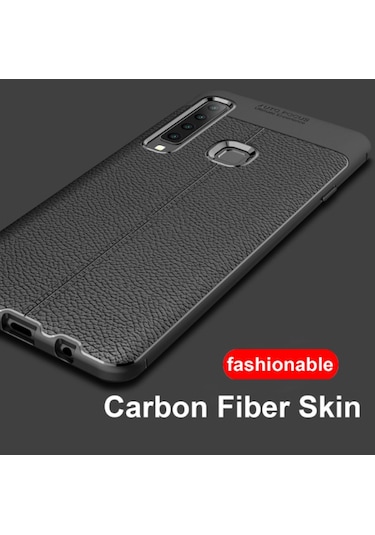Galaxy A9 2018 Kilif Deri Desenli Kamera Korumali Silikon 493896154