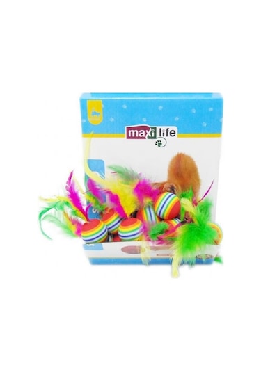 Maxi Life CT12007 Top Kedi Oyuncağı Çok Renkli