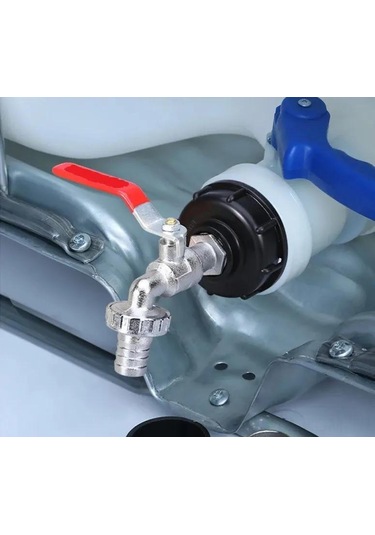 Suofeng Ibc Tankı Topak Valfi Seti - 60mm X 3/4" Alyuminyum Adaptörlü Bahçe Musluğu, Hortum Bağlantısı Ve Tamir Aksesuarları