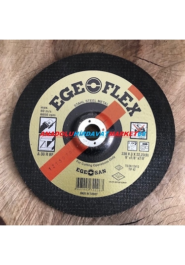 Egeflex 230 MM Metal Kesici Taş Metal Demir Kesme Taşı 2adet N11.158